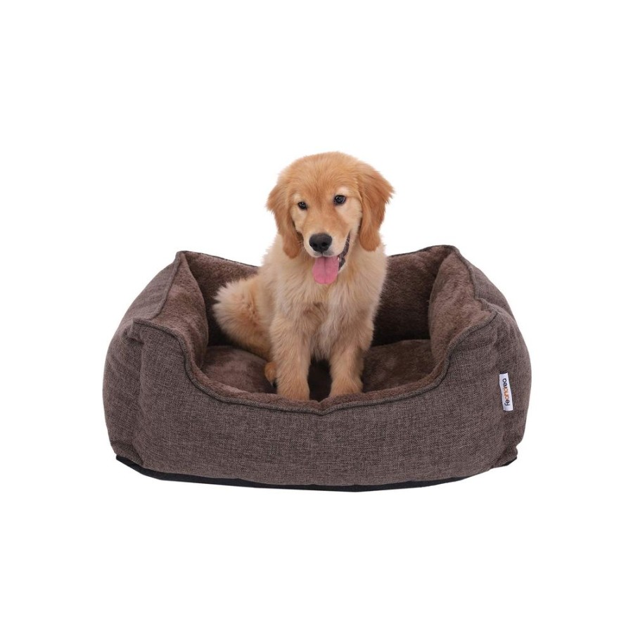 Songmics Paniers Pour Chien | Feandrea-Lit-Pour-Chien-En-Tissu-Peluche-Pgw10