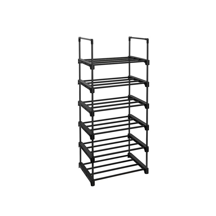 Songmics Meubles A Chaussures | Songmics-Etagere-Modulable-Noir-Lsa23