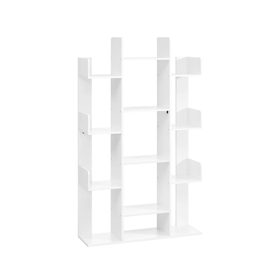 Songmics Etageres & Bibliotheques | Vasagle-Bibliotheque-13-Cases-Blanc-Lbc067