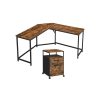 Songmics Bureau | Vasagle-Bureau-Dangle-Et-Caisson-Lod016