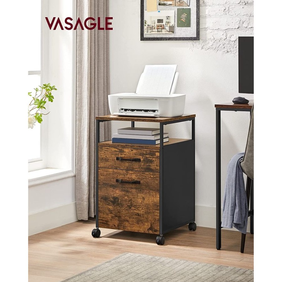 Songmics Bureau | Vasagle-Bureau-Dangle-Et-Caisson-Lod016