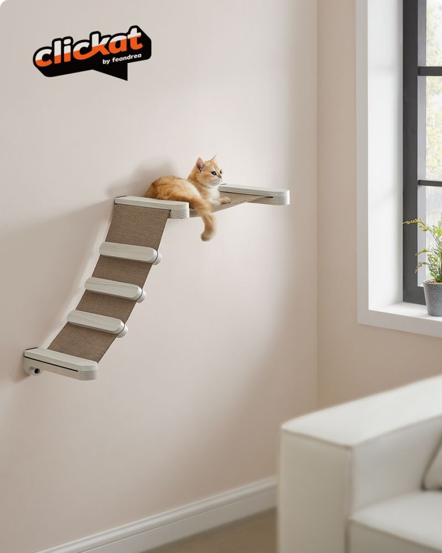 Songmics Clickat | Clickat-Echelle-Avec-Hamac-Pour-Chat-Mural-Pck002