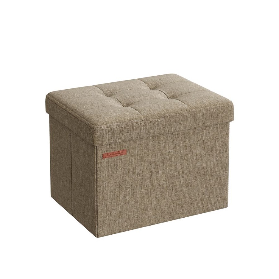 Songmics Bancs De Rangement | Songmics-Banc-De-Rangement-41-Cm-Taupe-Clair-Lsf102