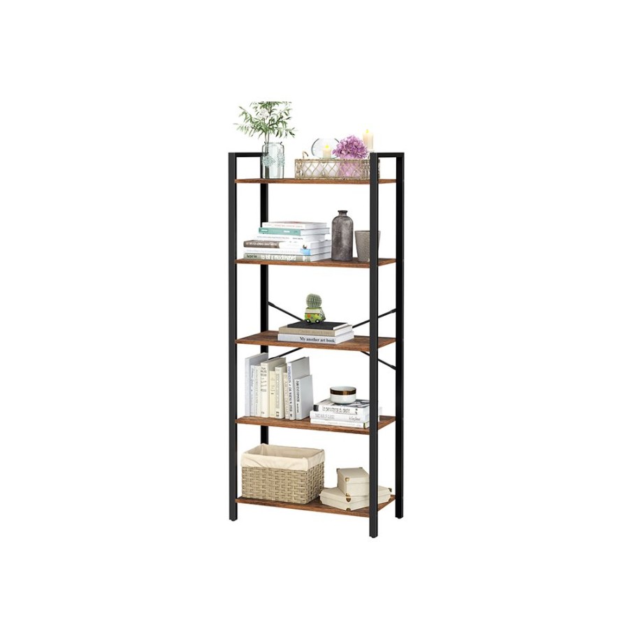 Songmics Etageres & Bibliotheques | Vasagle-Etagere-5-Niveaux-Industriel-Lls061