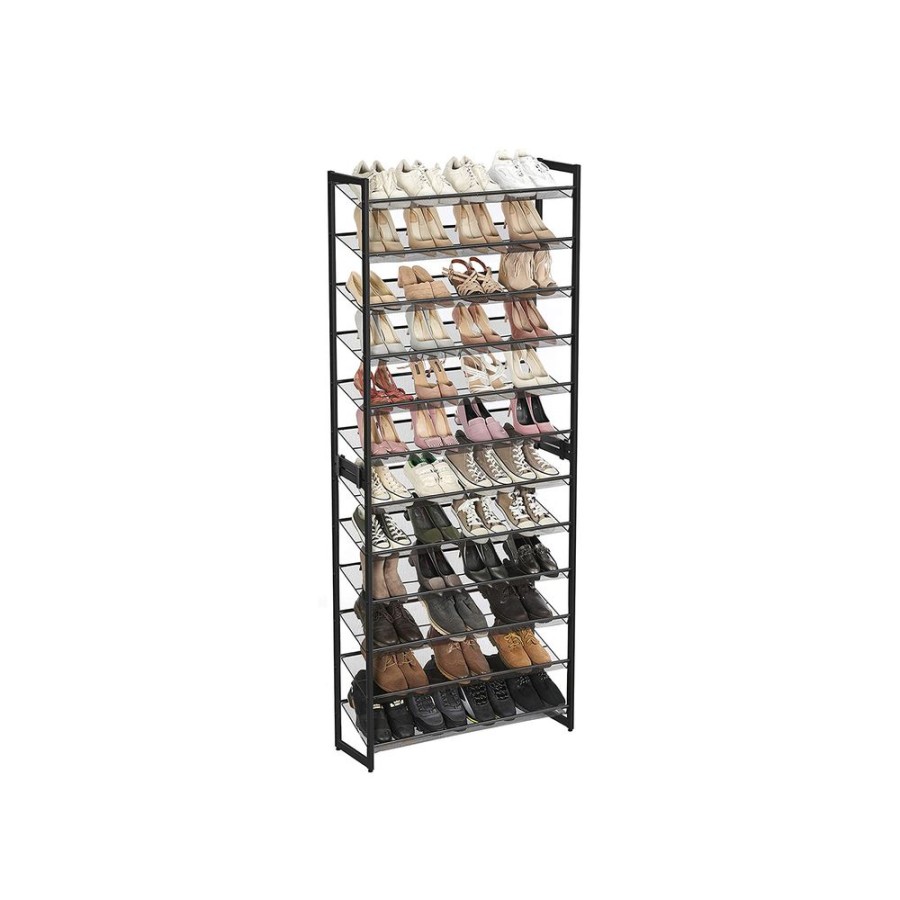 Songmics Meubles A Chaussures | Songmics-Etagere-A-Chaussures-Xxl-Noir-Lmr12