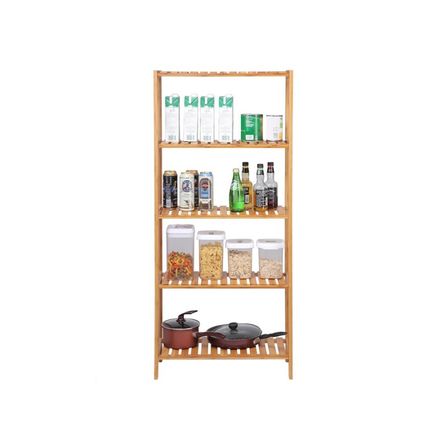 Songmics Etageres De Salle De Bain | Songmics-Etagere-De-Rangement-A-5-Niveaux-Bcb35