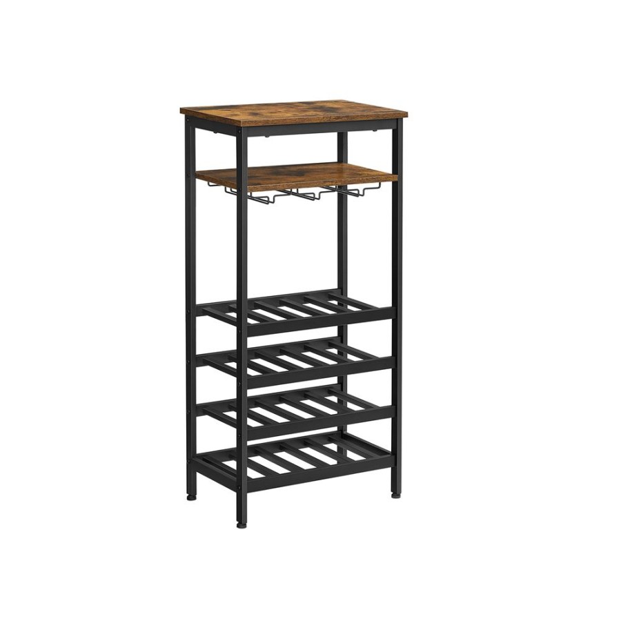 Songmics Etageres & Bibliotheques | Vasagle-Etagere-A-Vin-20-Bouteilles-Lwr020