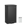 Songmics Poubelles | Songmics-Poubelle-De-Cuisine-40L-Noir-Ltb540