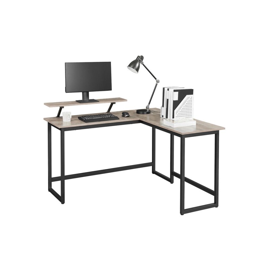 Songmics Bureau | Vasagle-Bureau-En-L-Grege-Lwd056