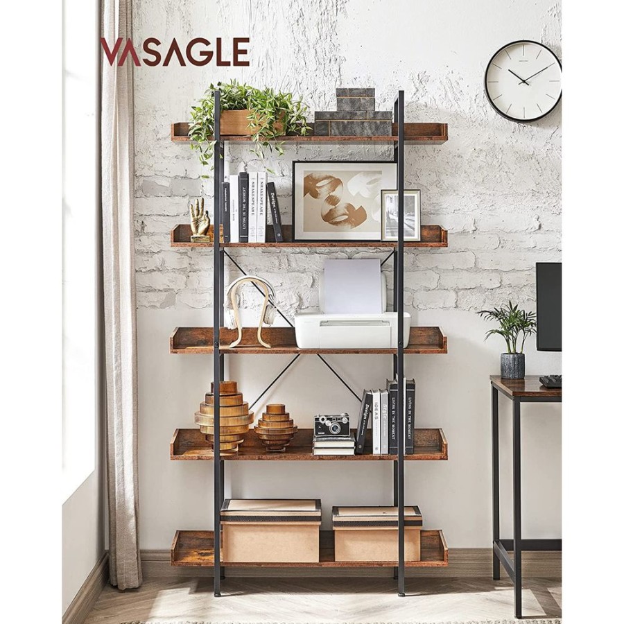 Songmics Etageres & Bibliotheques | Vasagle-Etagere-5-Niveaux-Industriel-Lls110