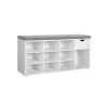 Songmics Bancs De Rangement | Vasagle-Banc-A-Chaussures-Blanc-Lhs24