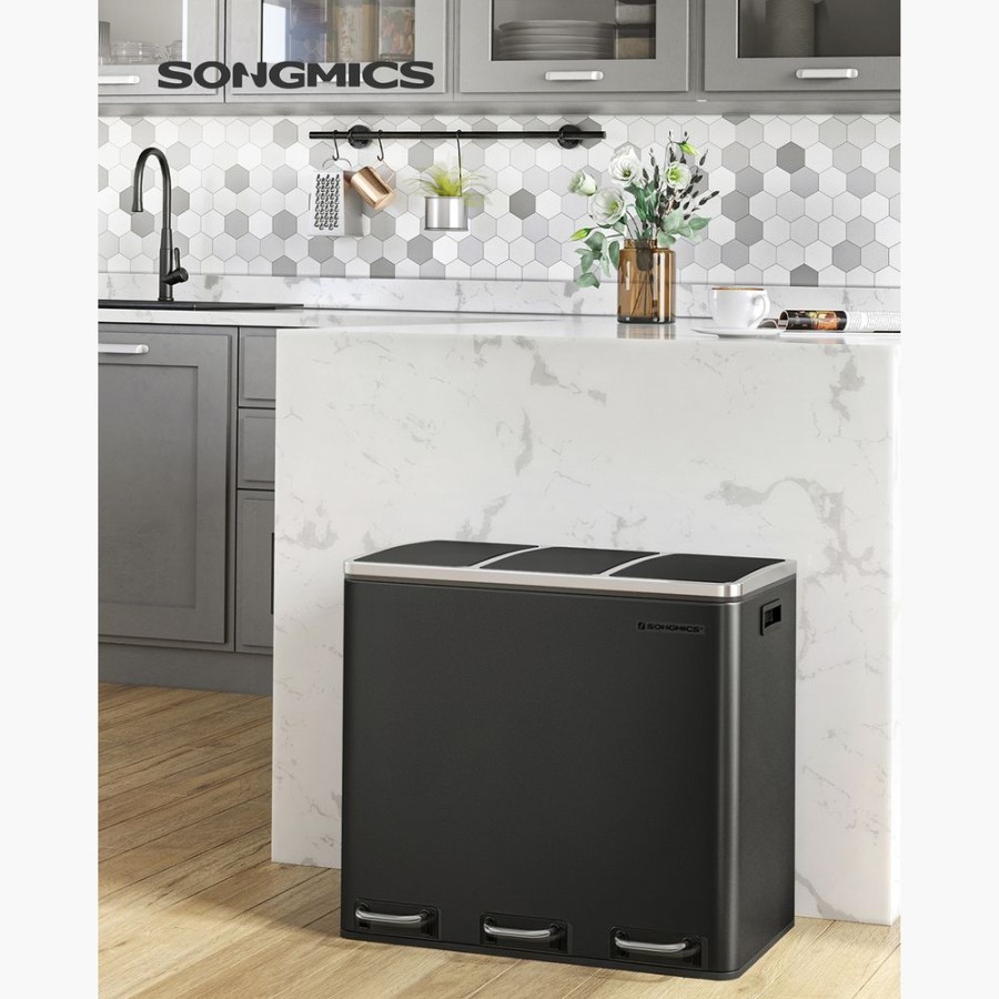 Songmics Poubelles | Songmics-Poubelle-De-Tri-3-Seaux-Ltb54