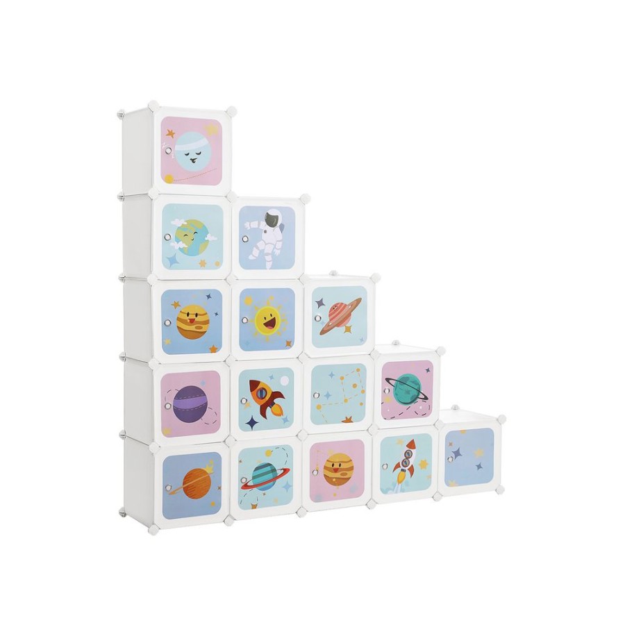 Songmics Meubles De Rangement Jouets | Songmics-Meuble-16-Cubes-Enfant-Lpc902