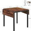 Songmics Cuisine & Salle A Manger | Vasagle-Table-Extensible-Industriel-Kdt077