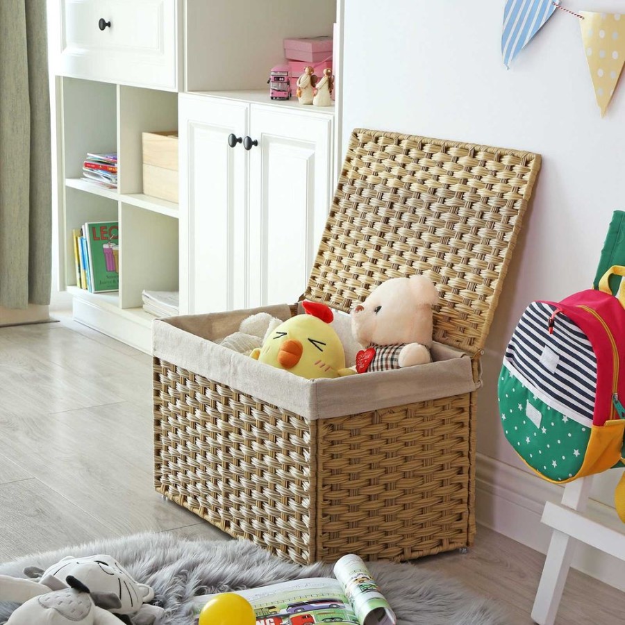 Songmics Paniers A Linge | Songmics-Panier-De-Rangement-Rotin-Rst56