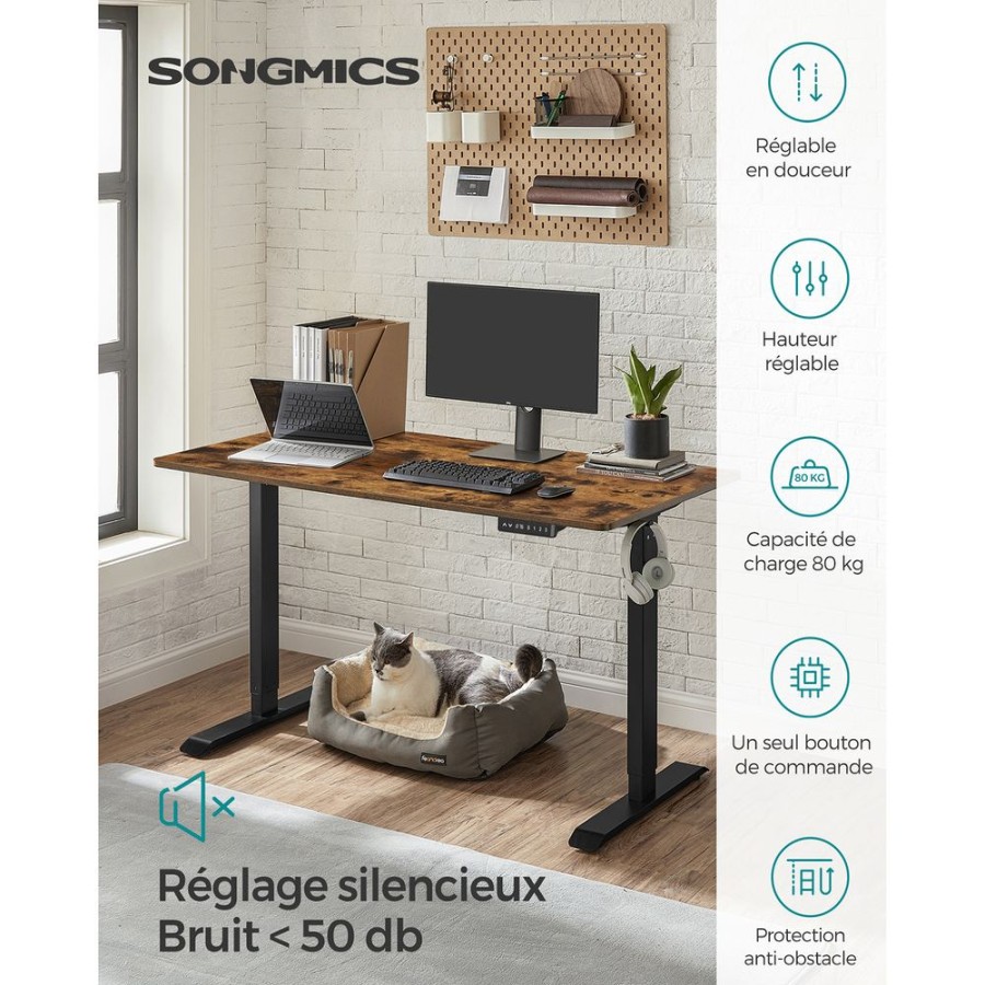 Songmics Bureaux Assis-Debout | Songmics-Bureau-Electrique-140-Cm-Industriel-Lsd102