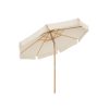 Songmics Parasols | Songmics-Parasol-Rond-Avec-Mat-En-Bois-Gpu32