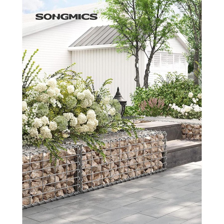 Songmics Gabion A Pierre | Songmics-Gabion-Pour-Pierre-Lot-De-2-Ggb233