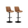 Songmics Tabourets De Bar | Vasagle-2-Tabourets-De-Bar-Noir-Dencre-Ljb095