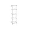 Songmics Etageres & Bibliotheques | Songmics-Etagere-5-Niveaux-Argent-Lgr023