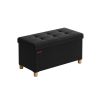 Songmics Bancs De Rangement | Songmics-Banc-Avec-Angement-Pliable-Noir-Lsf016