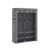 Songmics Armoires & Garde-Robes | Songmics-Armoire-De-Rangement-Avec-Housse-45-X-127-X-176-Cm-Gris-Ryg00