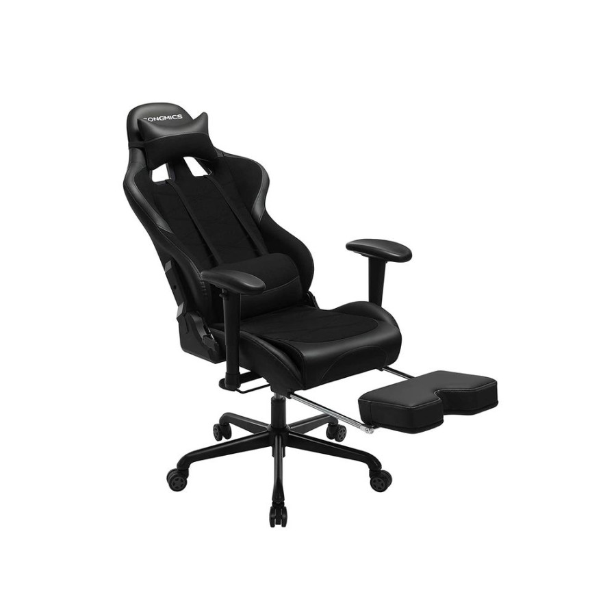 Songmics Chaises Gamer | Songmics-Fauteuil-Gamer-Avec-Repose-Pieds-Rcg52