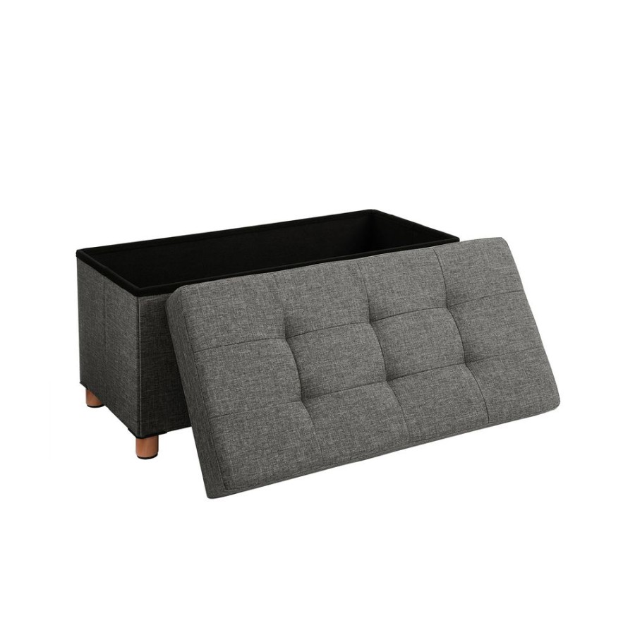 Songmics Bancs De Rangement | Songmics-Banc-De-Rangement-Rembourre-Pliable-Lsf16