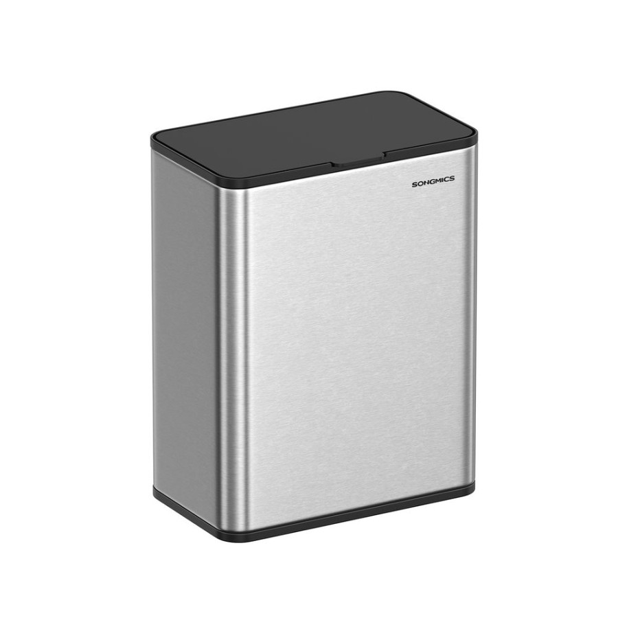 Songmics Poubelles | Songmics-Poubelle-De-Cuisine-Murale-8L-Avec-Couvercle-Ltb810