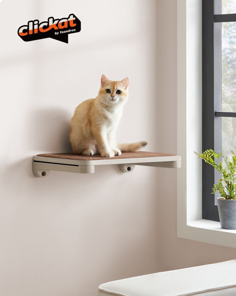 Songmics Clickat | Clickat-Etagere-Murale-Pour-Chat-Avec-Tapis-En-Tissu-Pck007