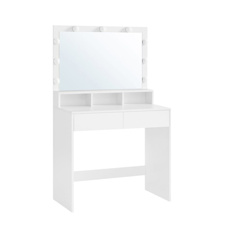 Songmics Coiffeuses | Vasagle-Coiffeuse-Miroir-Rectangulaire-Rdt120