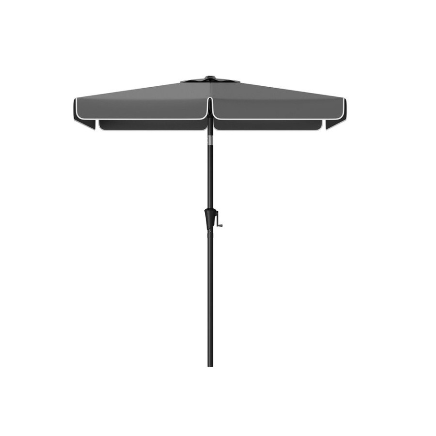 Songmics Parasols | Songmics-Parasol-Rectangulaire-200-X-150-Cm-Sans-Pied-Gris-Gpu048