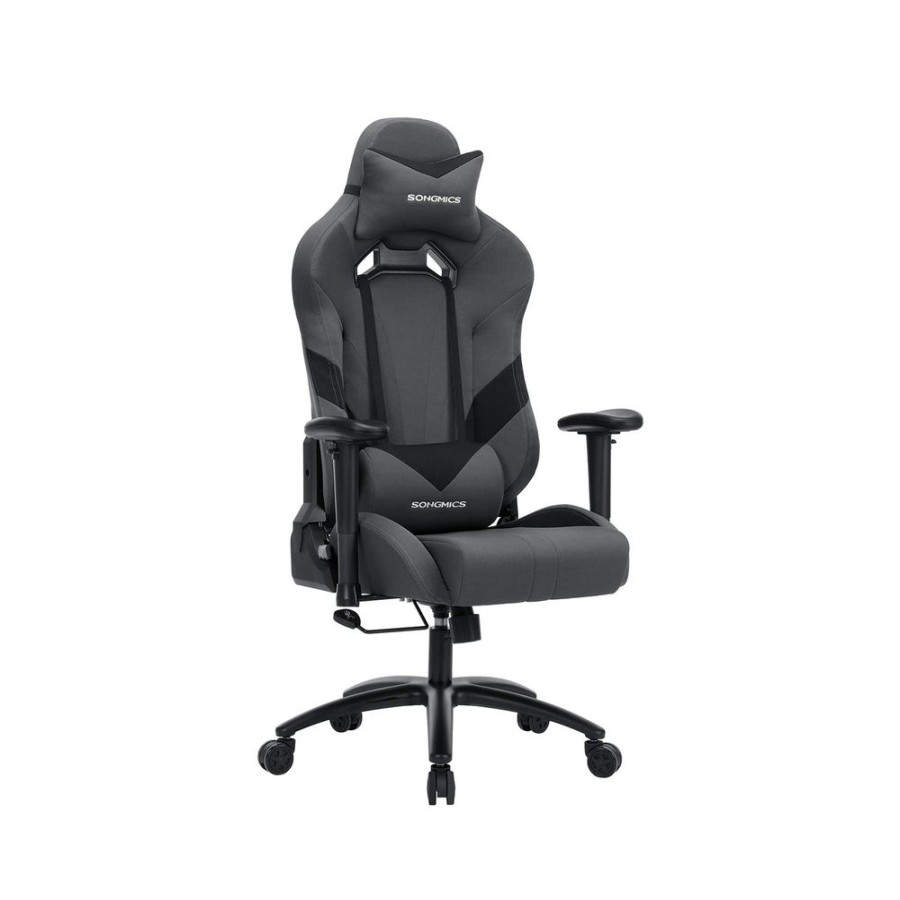 Songmics Chaises Gamer | Songmics-Chaise-Gaming-Gris-Noir-Rcg13