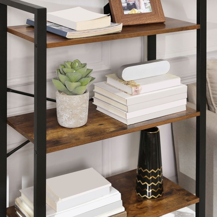 Songmics Etageres & Bibliotheques | Vasagle-Etagere-4-Niveaux-Industriel-Lls60