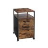 Songmics Caissons De Bureau | Vasagle-Caisson-De-Bureau-Avec-2-Tiroirs-Ofc71