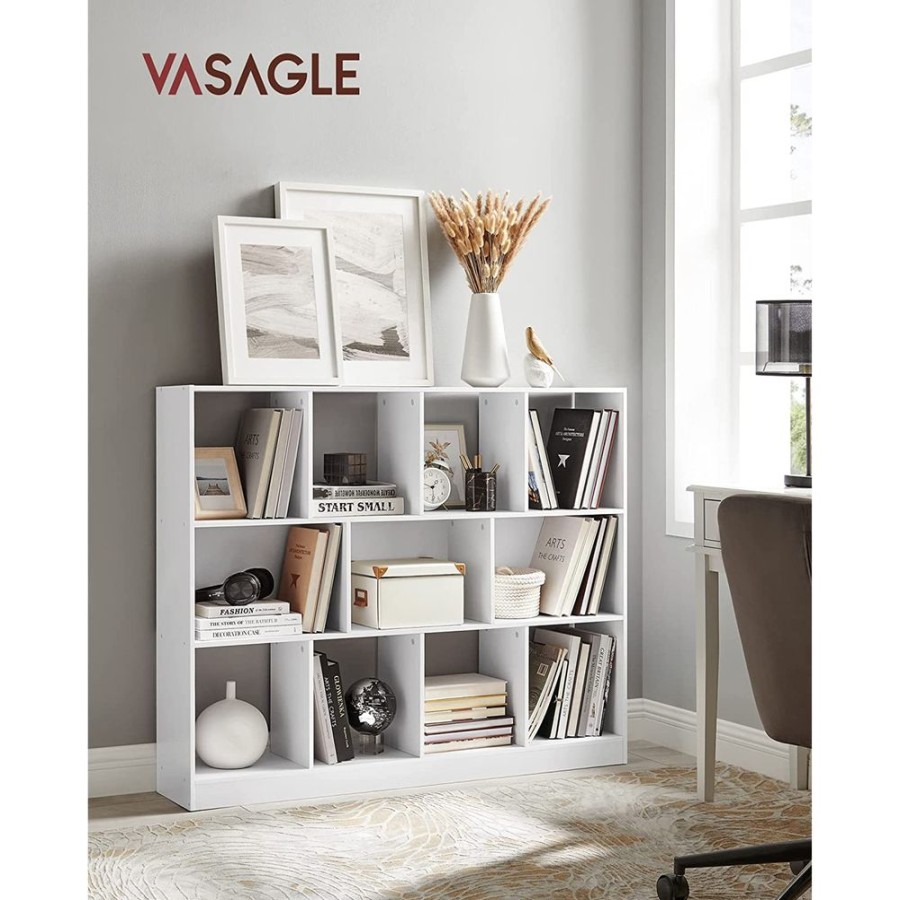 Songmics Etageres & Bibliotheques | Vasagle-Etagere-11-Cases-Blanc-Lbc054