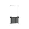 Songmics Paniers A Linge | Vasagle-Panier-A-Linge-Double-2-X-46L-Avec-Barre-De-Suspension-Blh241