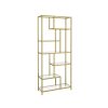 Songmics Etageres & Bibliotheques | Vasagle-Etagere-De-Rangement-6-Niveaux-Dore-Metallique-Lgt502