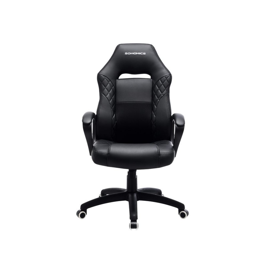 Songmics Chaises Gamer | Songmics-Fauteuil-Gamer-Avec-Mecanisme-A-Bascule-Obg38