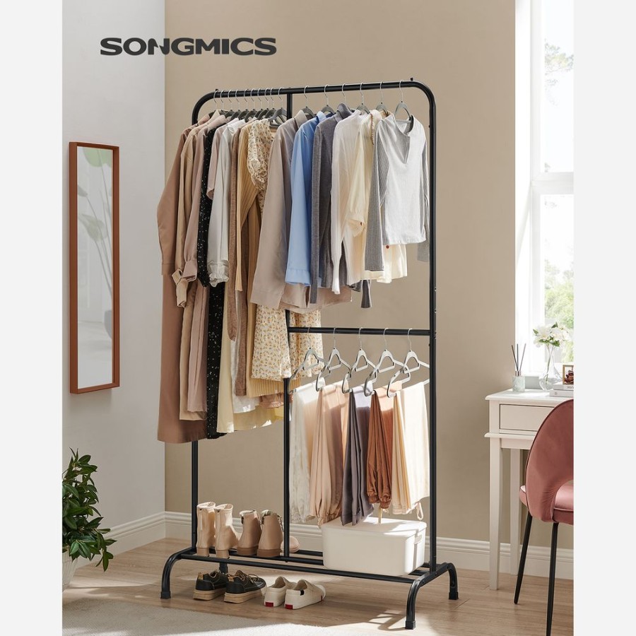 Songmics Penderies & Portants | Songmics-Portant-A-Vetements-Noir-Hsr103