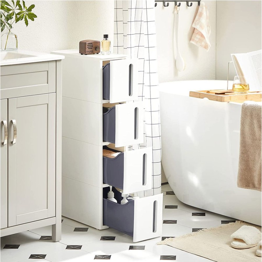 Songmics Etageres De Salle De Bain | Songmics-Etagere-Etroite-Kfr008