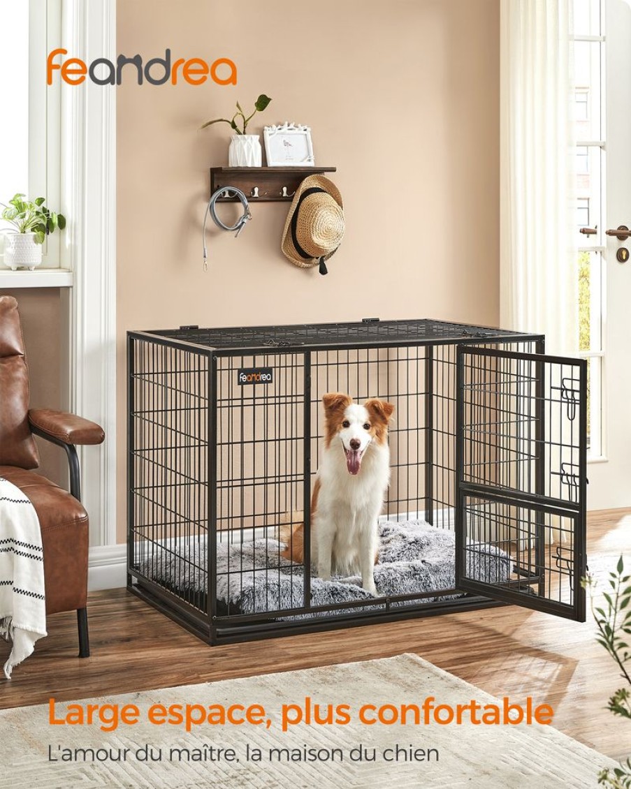 Songmics Cages Pour Chien | Feandrea-Cage-107-X-70-X-749-Cm-Ppd001