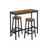 Songmics Tabourets & Bancs | Vasagle-Ensemble-De-Table-Et-Tabourets-Hauts-Industriel-Lbt219