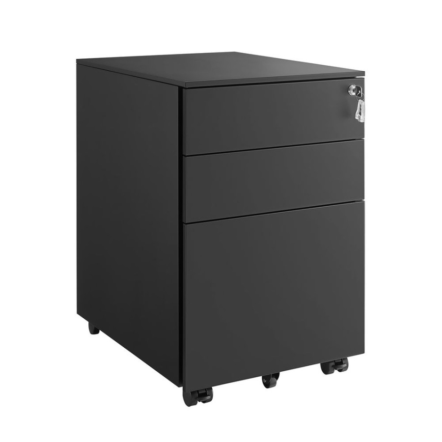 Songmics Caissons De Bureau | Songmics-Caisson-De-Bureau-Mobile-3-Tiroirs-Ofc60