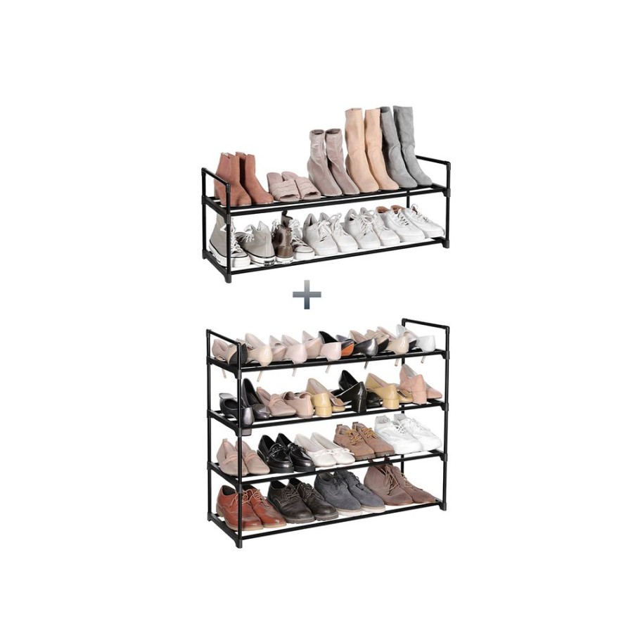 Songmics Meubles A Chaussures | Songmics-Lot-De-2-Etageres-A-Chaussures-Lsa06