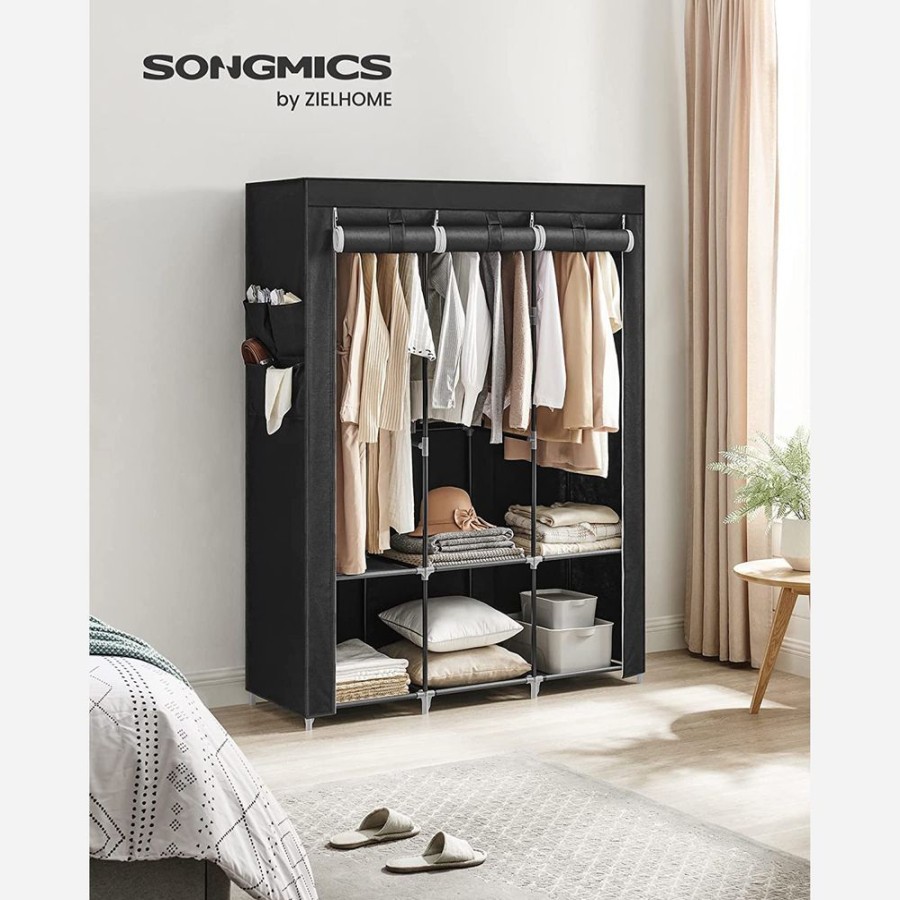 Songmics Armoires & Garde-Robes | Songmics-Armoire-En-Tissu-Noir-Ryg092