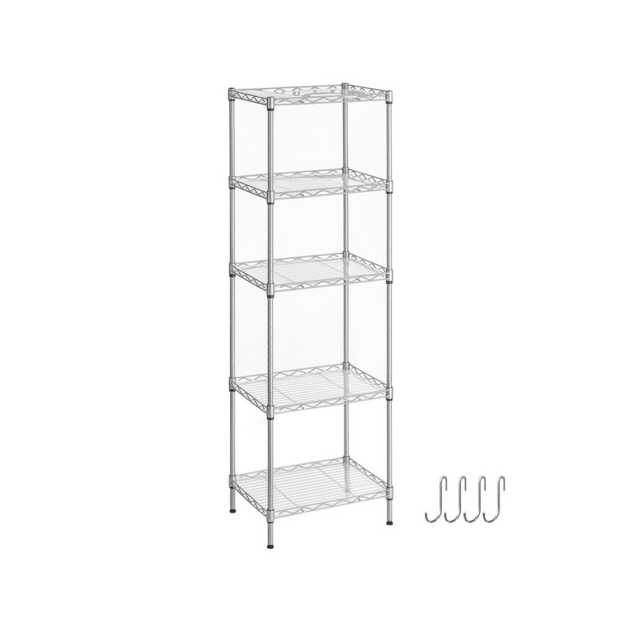 Songmics Etageres | Songmics-Etagere-De-Rangement-En-Metal-Lgr115