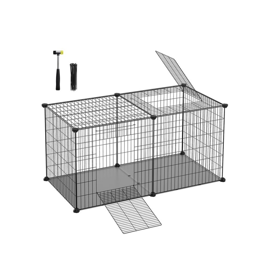 Songmics Parcs & Enclos | Songmics-Enclos-Pour-Petits-Animaux-Noir-Lpi010