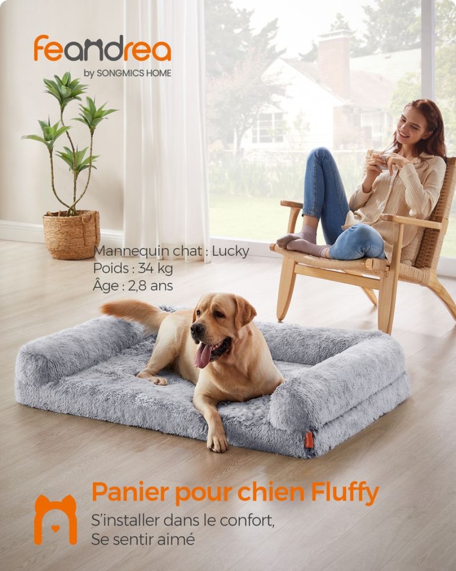 Songmics Paniers Pour Chat | Feandrea-Fluffyhug-Panier-Pour-Chien-Pgw234