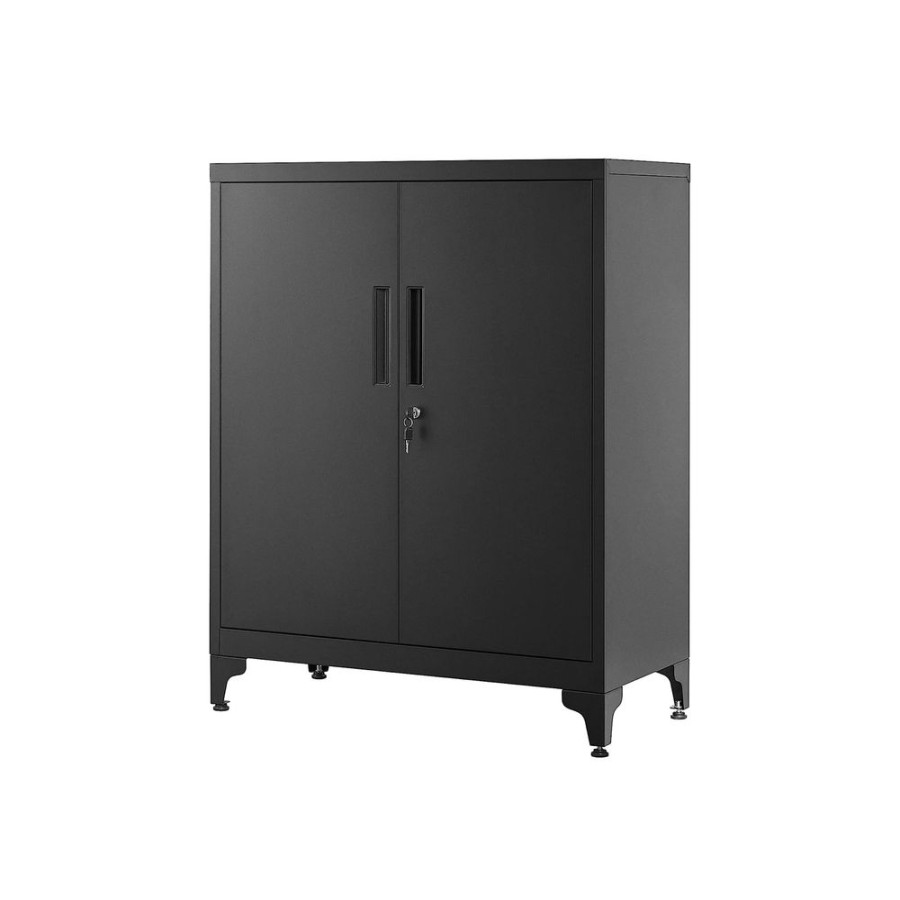 Songmics Caissons De Bureau | Songmics-Caisson-De-Bureau-Verrouillable-Noir-Omc013